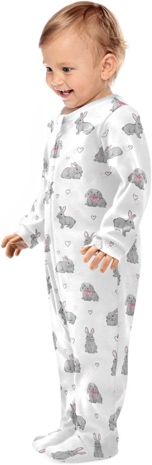 Baby Sleepers For Girl Boys Newborn Baby Play One-Piece Footies For 0-24 Months - Image 3