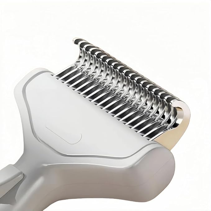 Undercoat Rake for Dogs & Cats, Deshedding Brush for Long haired Pets, Dog - Image 7