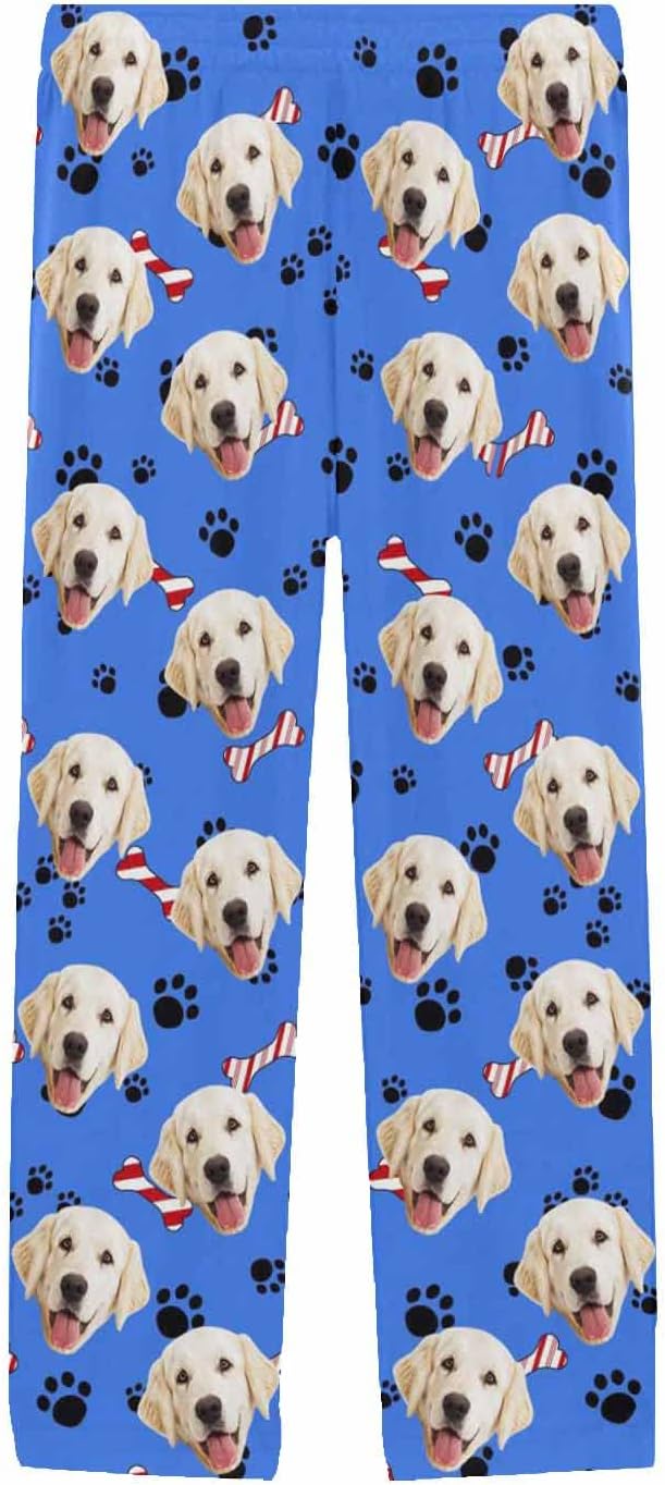 MyPupSocks Custom Pet Face Pajamas Pants Photo Pajama Bottoms - Image 3
