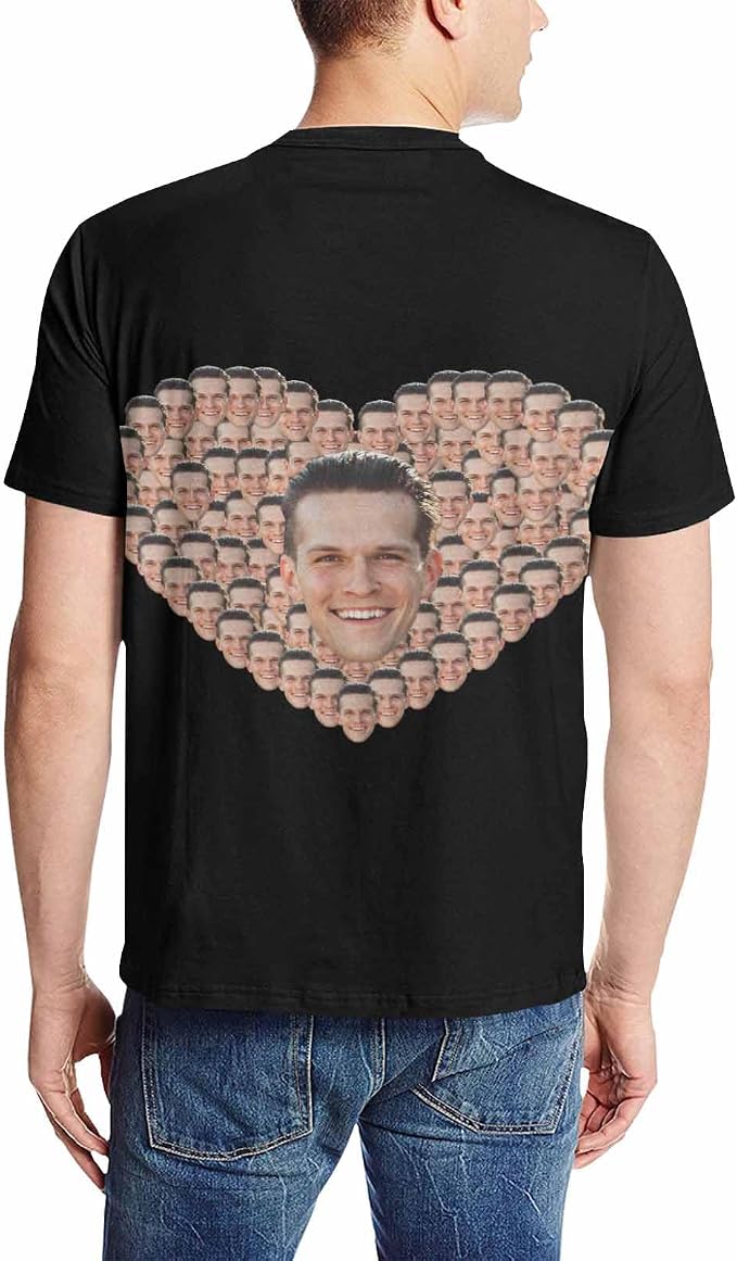 Custom T Shirts with Face Photo Text Pet Shirt - Image 2