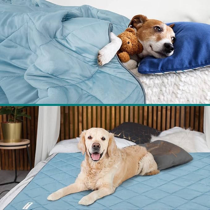 PetAmi Premium Cooling Dog Blanket | Lightweight Fluffy Pet Throw Blanket Bed - Image 3