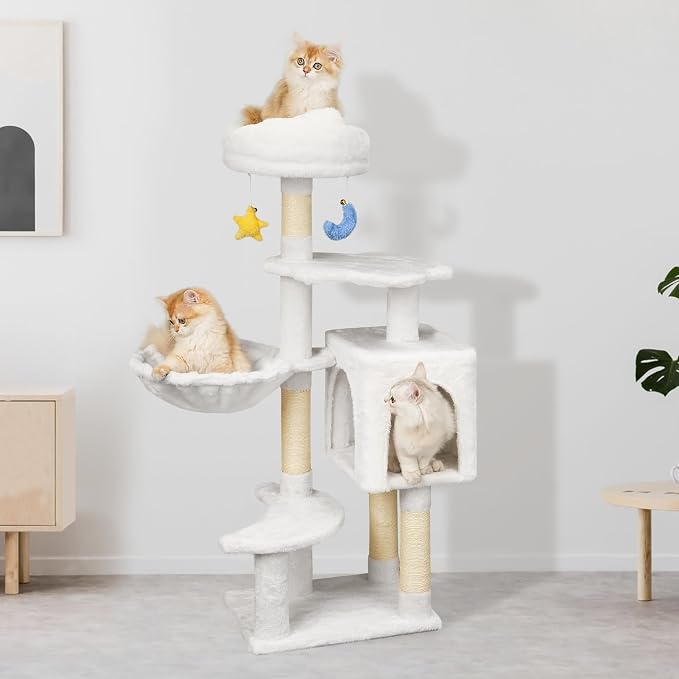 43-Inch Cat Tree, Cute Cloud Cat Tree - Image 6