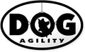 CafePress Tire Jump Dog Agility Oval Sticker Oval Car Bumper Sticker by CafePress