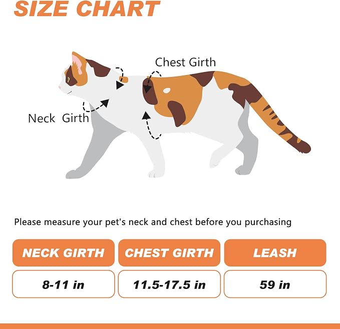 Cat Harness and Leash Set with Airtag Holder - Image 4