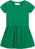 Mud Kingdom Little Girls Dresses Cotton Summer Holiday Cute Cat Dress Short by MudKingdom