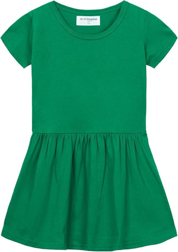 Mud Kingdom Little Girls Dresses Cotton Summer Holiday Cute Cat Dress Short by MudKingdom