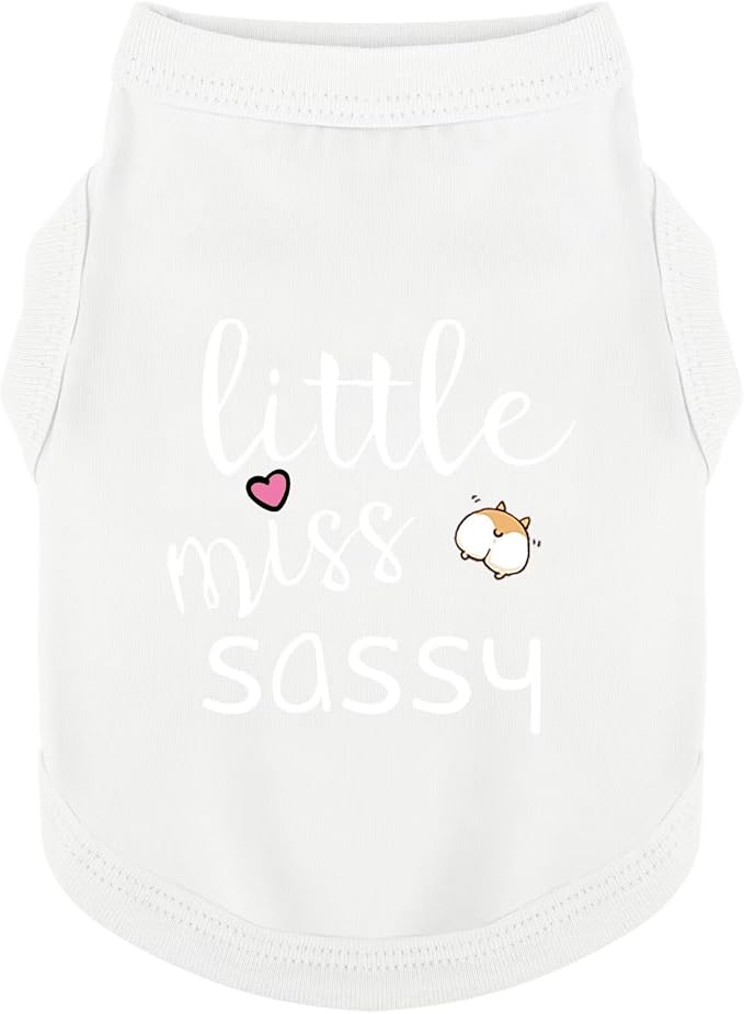 Paiaite Dog Clothes Fashionable Sleeveless Pet Vest: 'Little Miss Sassy' by Paiaite