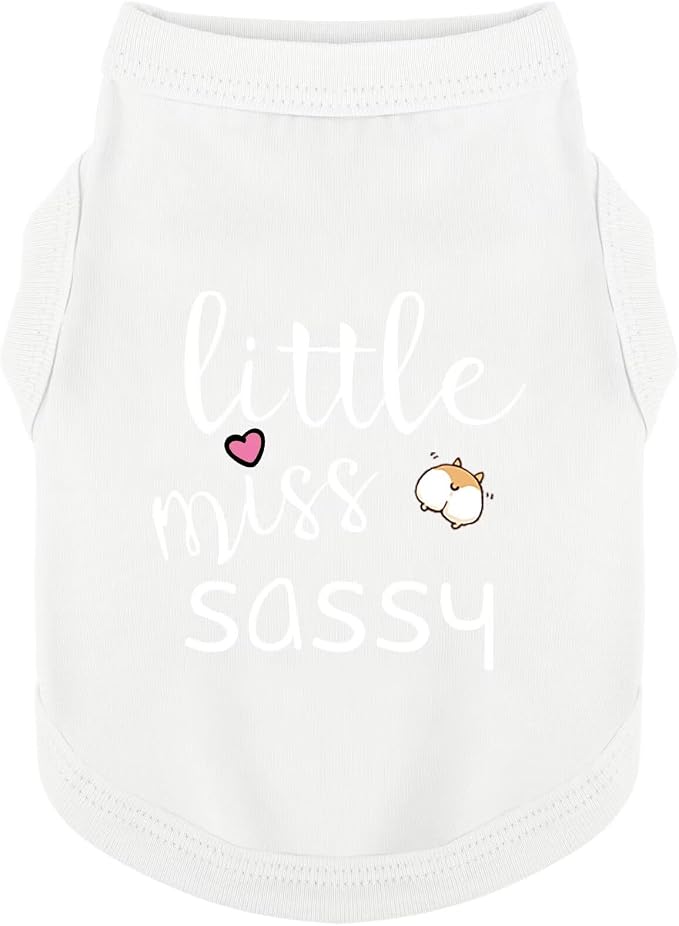 Paiaite Dog Clothes Fashionable Sleeveless Pet Vest: 'Little Miss Sassy' by Paiaite