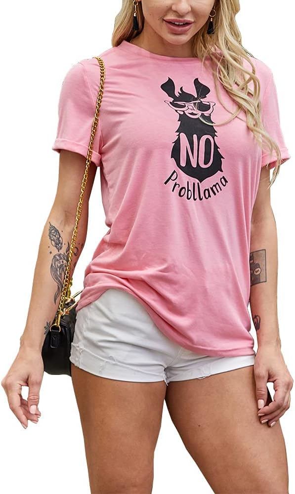 NIUBIA Women's T Shirts Summer Tops Simple Heart Graphic Shirts Sayings Short - Image 4