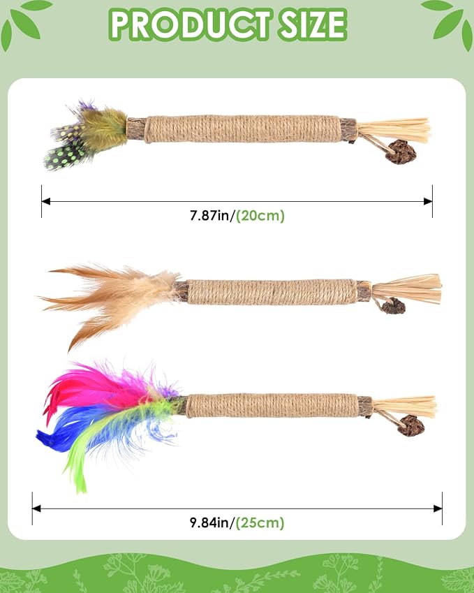 TINDTOP Silvervine Chew Sticks for Cats, Natural Catnip Chew Toys for Kittens - Image 4