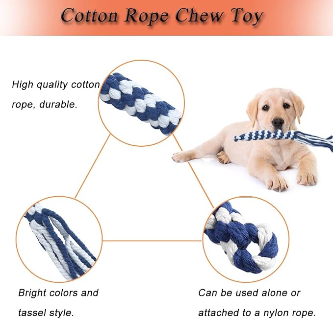 Flirt Pole for Dogs, Interactive Dog Toys for Dog Chase and Tug of War - Image 3
