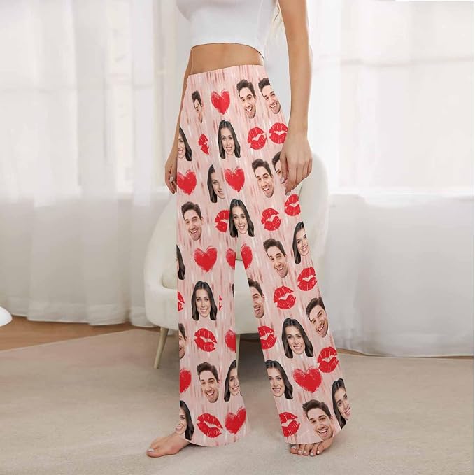 Artsadd Personalized Christmas Pajama Pants Socks - Image 3