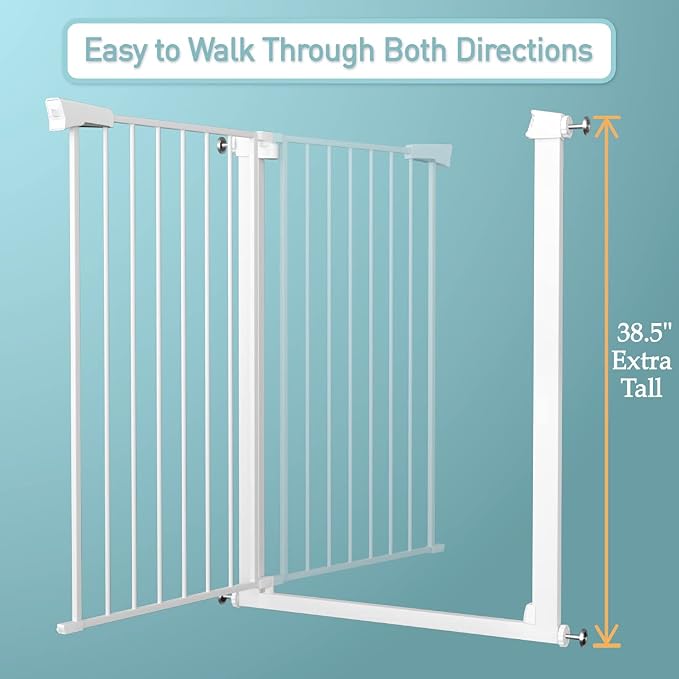 Fairy Baby 24.0"-26.7" Inch Narrow Baby Gate, Metal Safety Child Gate - Image 9