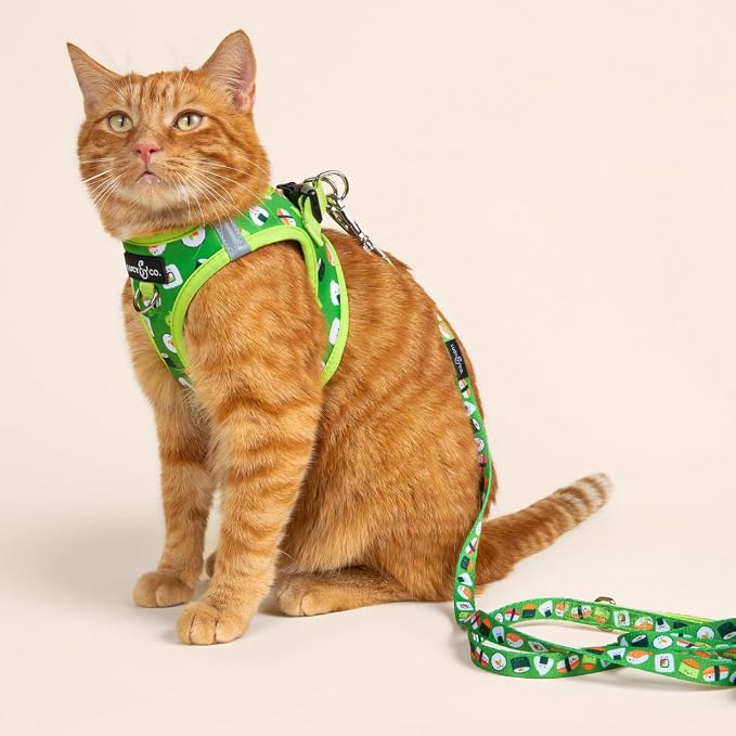 Lucy & Co. How I Roll Step-in Cat Harness & Leash Bundle – Reflective, - Image 7