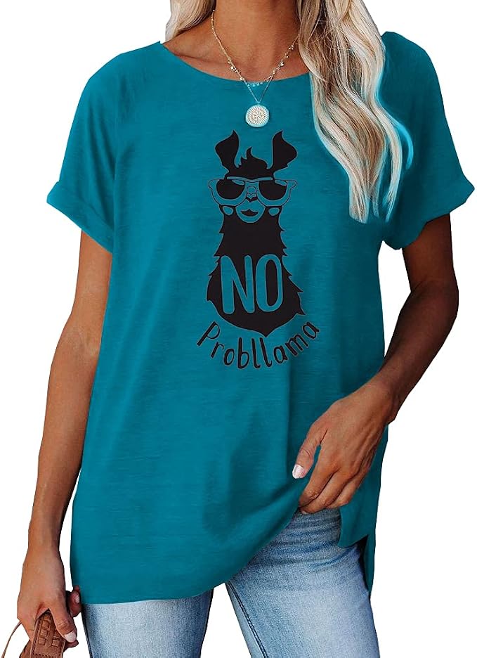 NIUBIA Women's T Shirts Summer Tops Simple Heart Graphic Shirts Sayings Short - Image 2