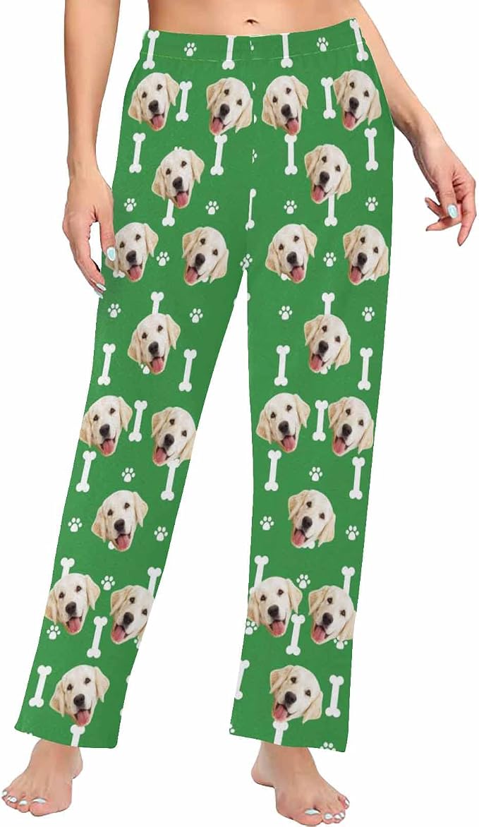 Custom Face Pajamas Pants Personalized Nightwear Bottoms by MyPupSocks