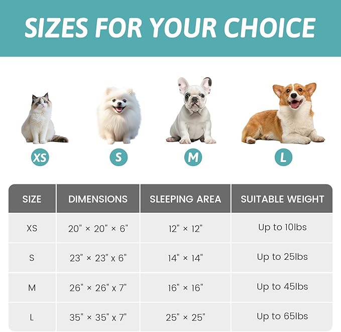 Small Dog Bed with Hooded Blanket, Round Fluffy Anti-Anxiety Pet Bed - Image 2