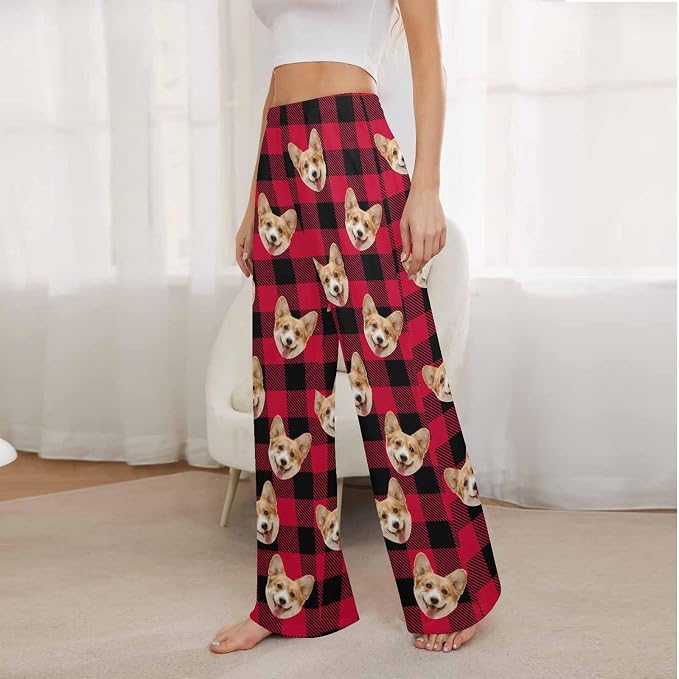 Artsadd Personalized Christmas Pajama Pants Socks - Image 4