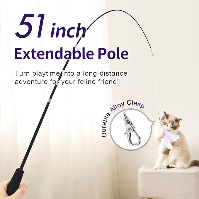 SONGWAY Cat Wand Toys for Indoor Cats - Image 6