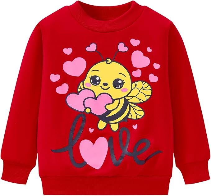 RETSUGO Toddler Baby Girls Sweatshirts Casual Pullover Crewneck Winter Long by RETSUGO