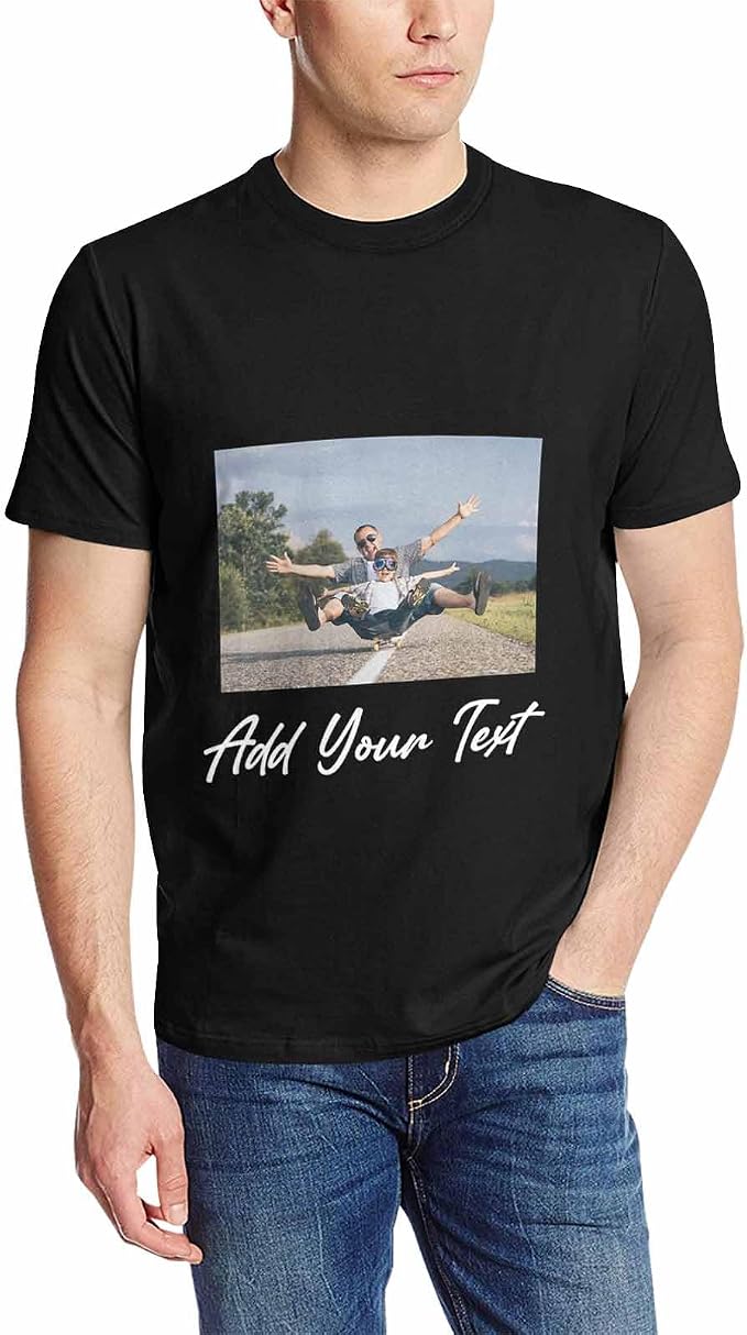 Custom T Shirts with Face Photo Text Pet Shirt by Artsadd