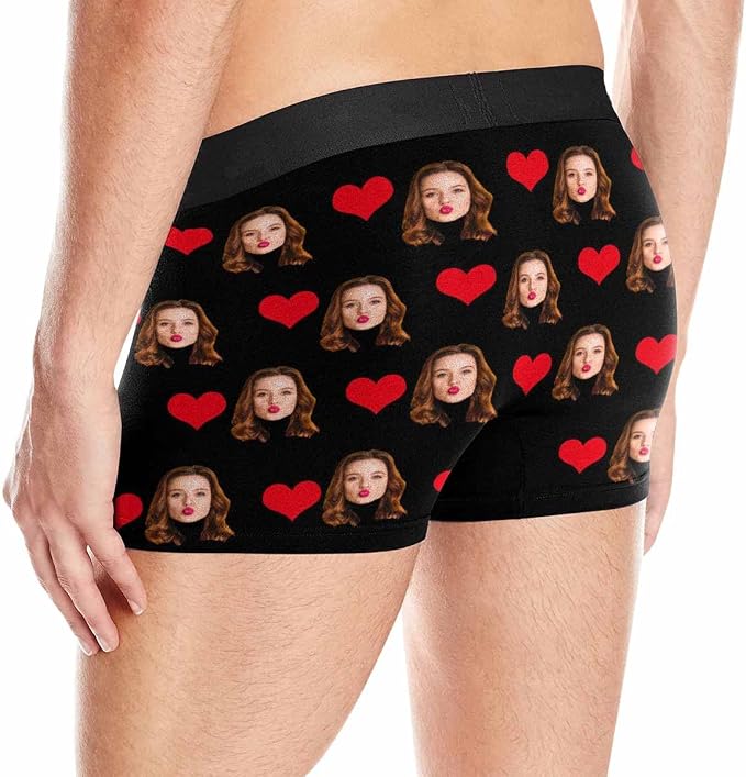 M YESCUSTOM Custom Faces Funny Short Briefs Gift - Image 5