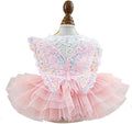 Fashion Sweet Puppy Dog Blingbling Princess Skirt Pet Dog Lace Cake Camisole by MaruPetyourkidsfriends