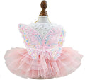 Fashion Sweet Puppy Dog Blingbling Princess Skirt Pet Dog Lace Cake Camisole by MaruPetyourkidsfriends