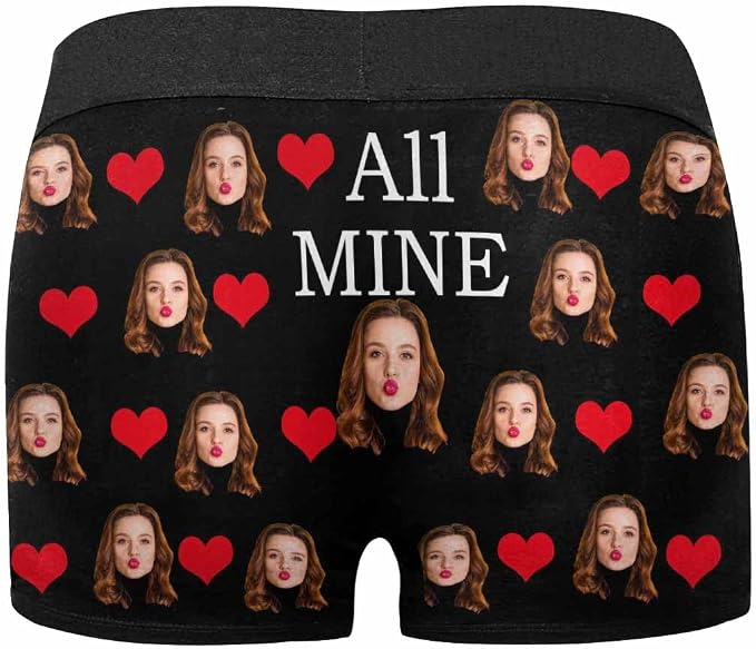 M YESCUSTOM Custom Faces Funny Short Briefs Gift - Image 7
