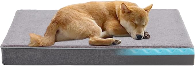 Cooling Dog Beds for Large Dogs, Orthopedic Memory Foam Dog Bed, Large Pet Beds by URGVANZPET