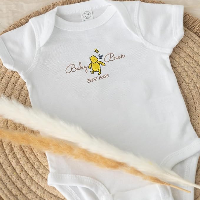 COUPLEHOODIES Personalized Baby Onesie Bodysuit – Custom Embroidery Gift - Image 6