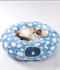 Grelife Cat Tunnel Bed for Indoor Cats, Cute Cat Tunnel Toys, Cat Donut Tunnel by Giveyourfamilygentlecare