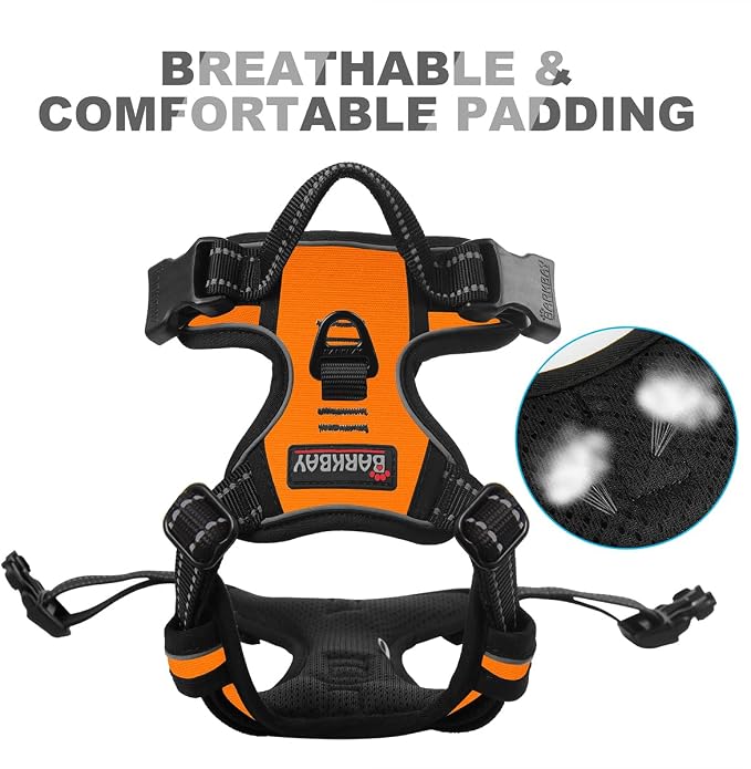 BARKBAY No Pull Dog Harness Front Clip Heavy Duty Reflective Easy Control Handle - Image 7