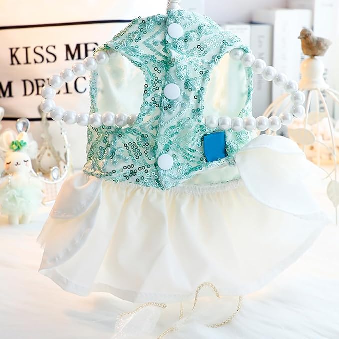 Fashion Sweet Puppy Dog Blingbling Princess Skirt Pet Dog Lace Cake Camisole - Image 3