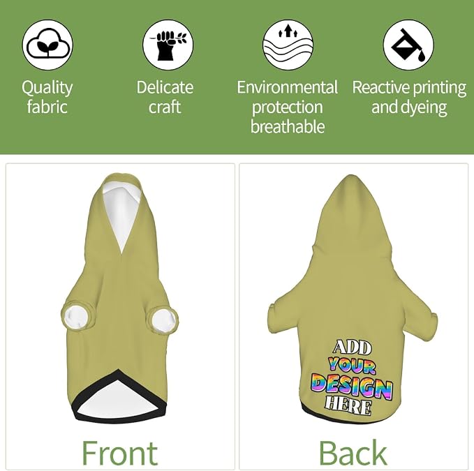 Dog Hoodie Design Your Own Personalized Pet Hoodies Small Pets Wear Shirt - Image 5