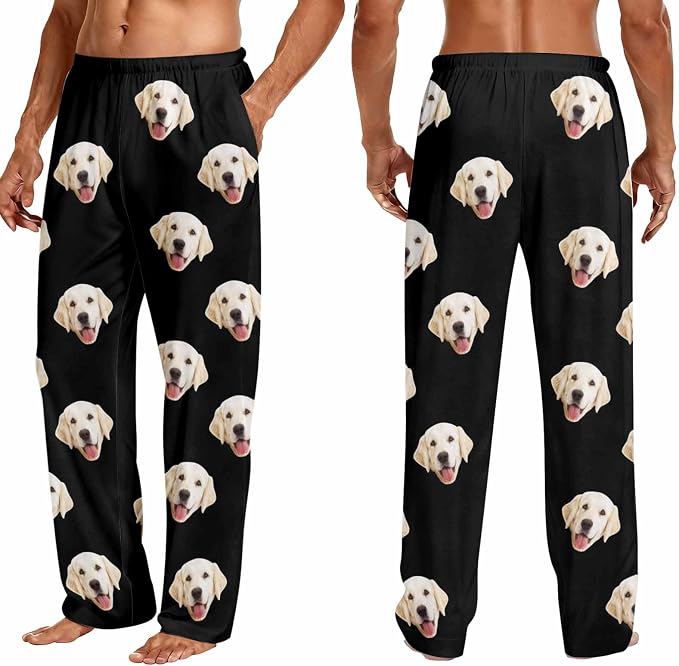 Custom Couple Pajama Pants Sock - Image 3