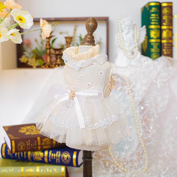 Fashion Sweet Puppy Dog Blingbling Princess Skirt Pet Dog Lace Cake Camisole - Image 2