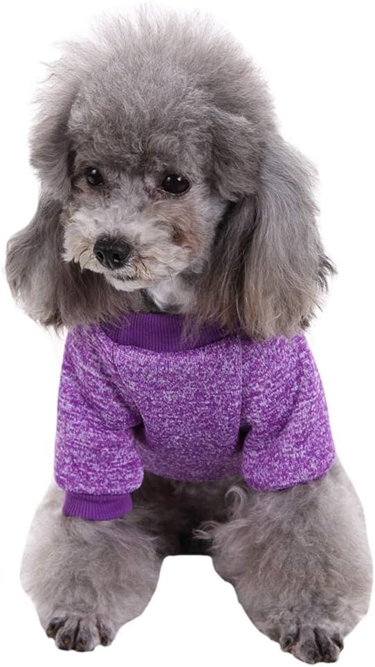 Jecikelon Dog Clothes Dogs Sweater Soft Puppies Clothing Winter Puppy Sweaters - Image 2
