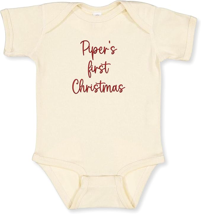 COUPLEHOODIES Personalized Baby Onesie Bodysuit – Custom Embroidery Gift by COUPLEHOODIES