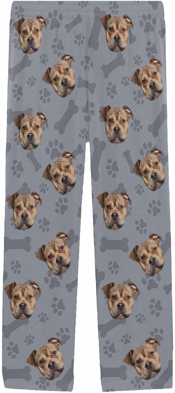 MyPupSocks Custom Pet Face Pajamas Pants Photo Pajama Bottoms - Image 3