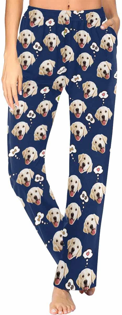 Custom Face Pajamas Pants Personalized Sleepwear Bottoms by MyPupSocks