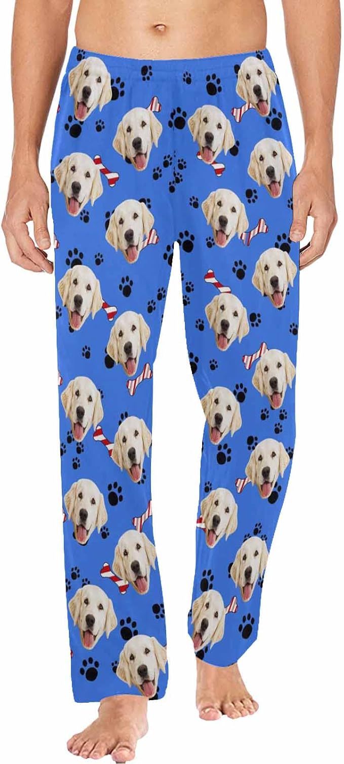 MyPupSocks Custom Pet Face Pajamas Pants Photo Pajama Bottoms by MyPupSocks