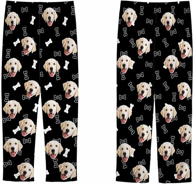 MyPupSocks Customized Face Pajamas Pants Sleep Bottoms - Image 5