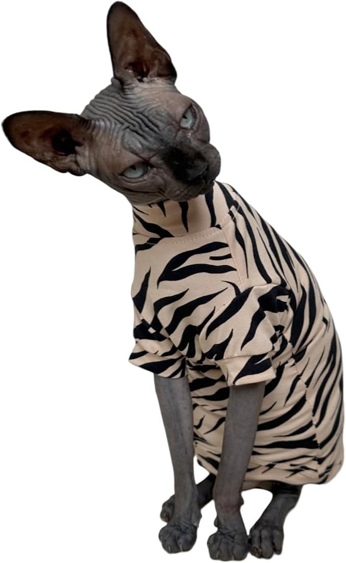 Limited Edition Sphynx Cat Cotton T-Shirts Hairless Cat Sweatshirt Pet Kitten by Kitipcoo