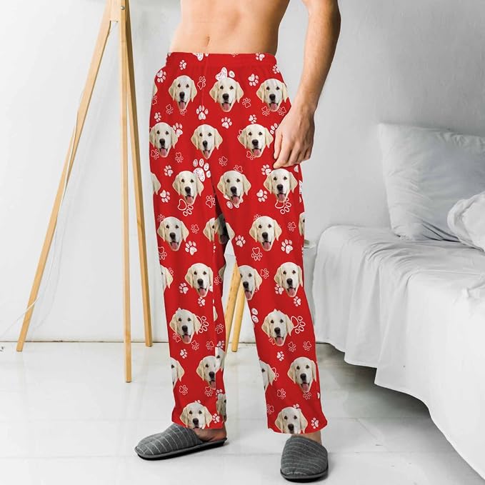 MyPupSocks Customized Face Pajamas Pants Sleep Bottoms - Image 2