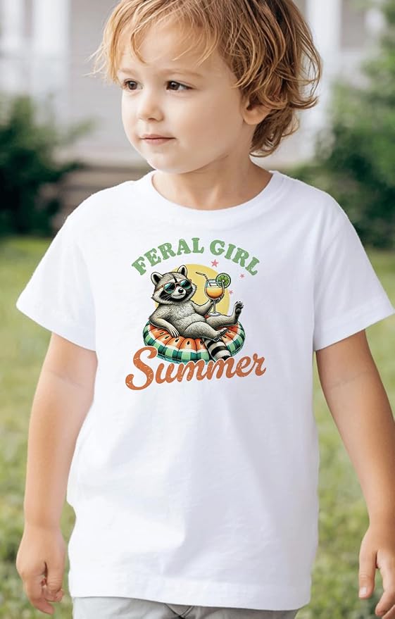 Kids Toddler Little Boys Girls T-Shirt Short Sleeve Funny Animals Graphic - Image 4