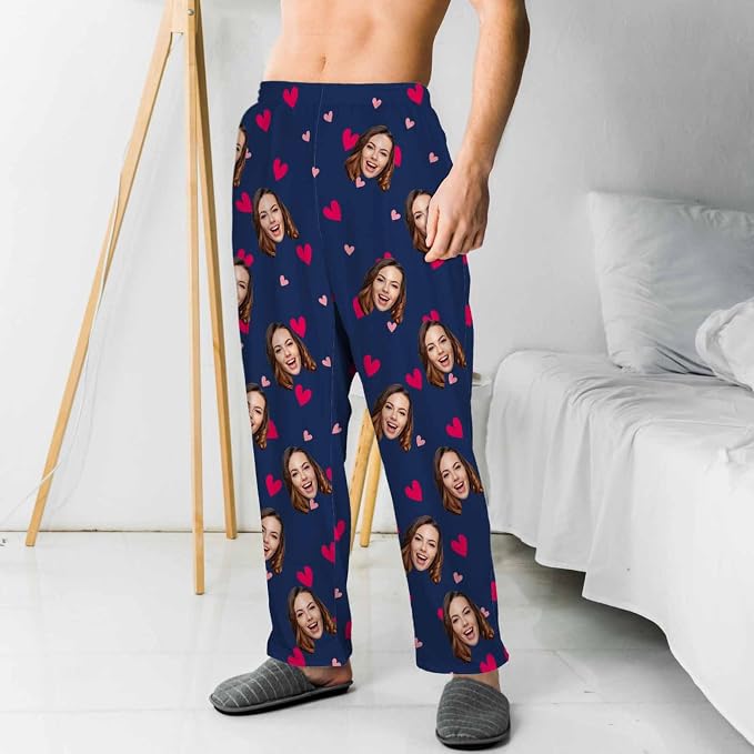 MyPupSocks Customized Face Pajamas Pants Sleep Bottoms - Image 2