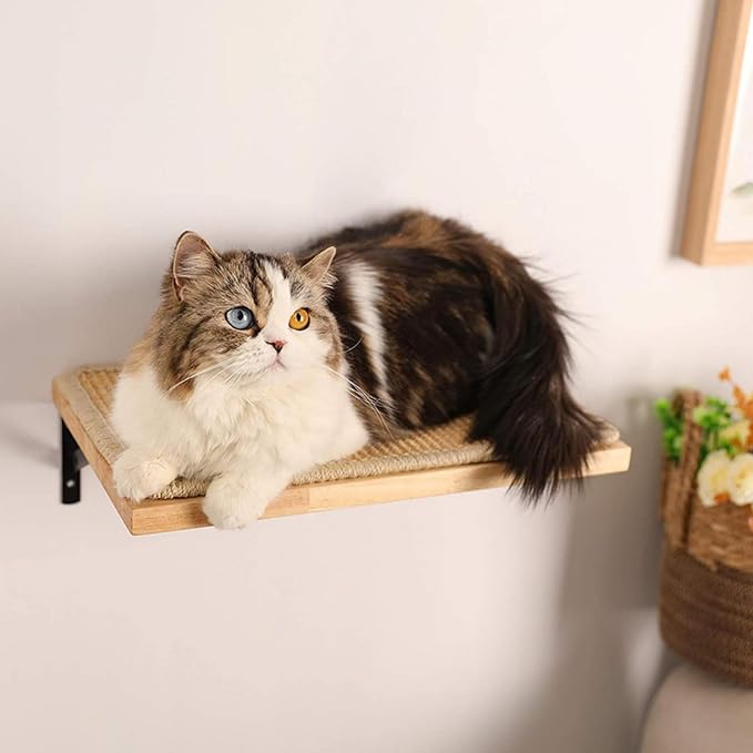 2 Pieces Cat Hammock Wall Mounted Floating Wall Shelf - Image 9