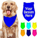 Dog Bandanas Custom Boy and Girl Dogs Scarf Add Your Design Personalized Pet by VYXONIA