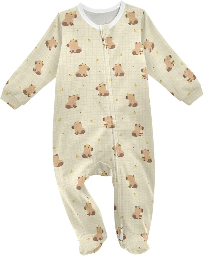 Baby Sleepers For Girl Boys Newborn Baby Play One-Piece Footies For 0-24 Months by Unknown